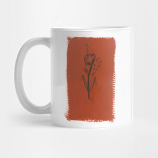 Red Floral Mug